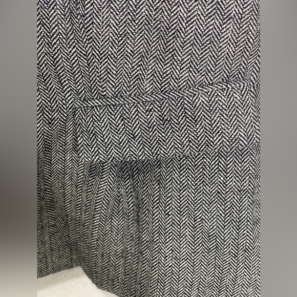 ModCloth Classic Herringbone Blazer Size 1X Black White Minimalist - Picture 5 of 10